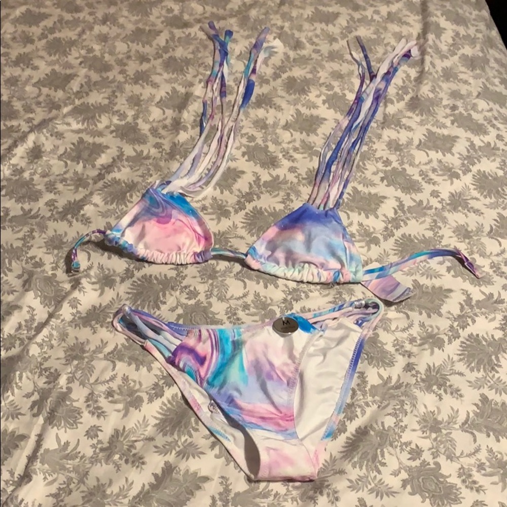 Tye die swim suit